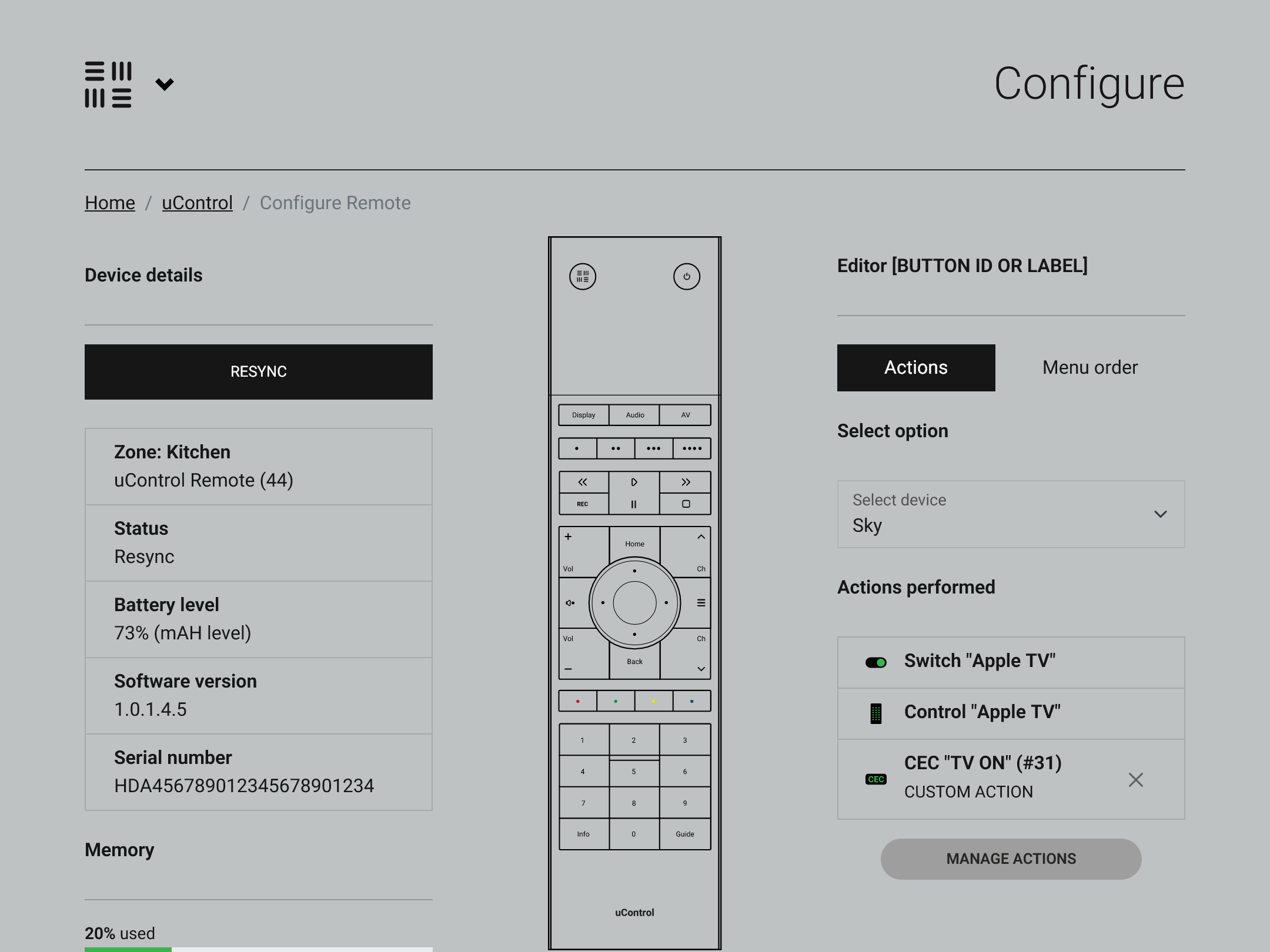 uControl software