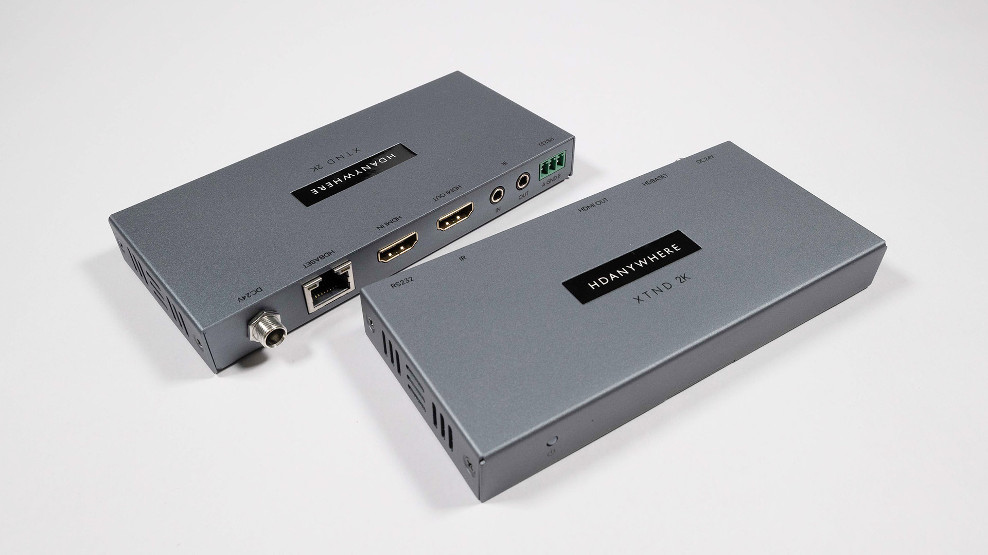 A long-range uncompressed HDMI extender set supporting all