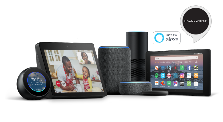 Amazon Echo family together