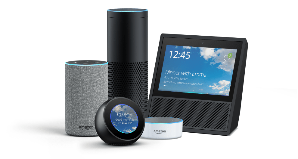 Voice control on MHUB is available on every Amazon Echo or Alexa device Amazon Echo family together